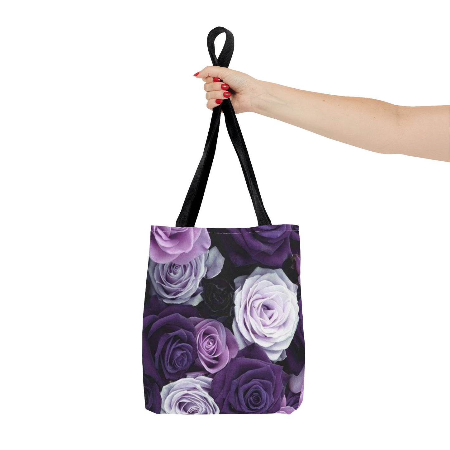 Purple Roses Square Tote Bag