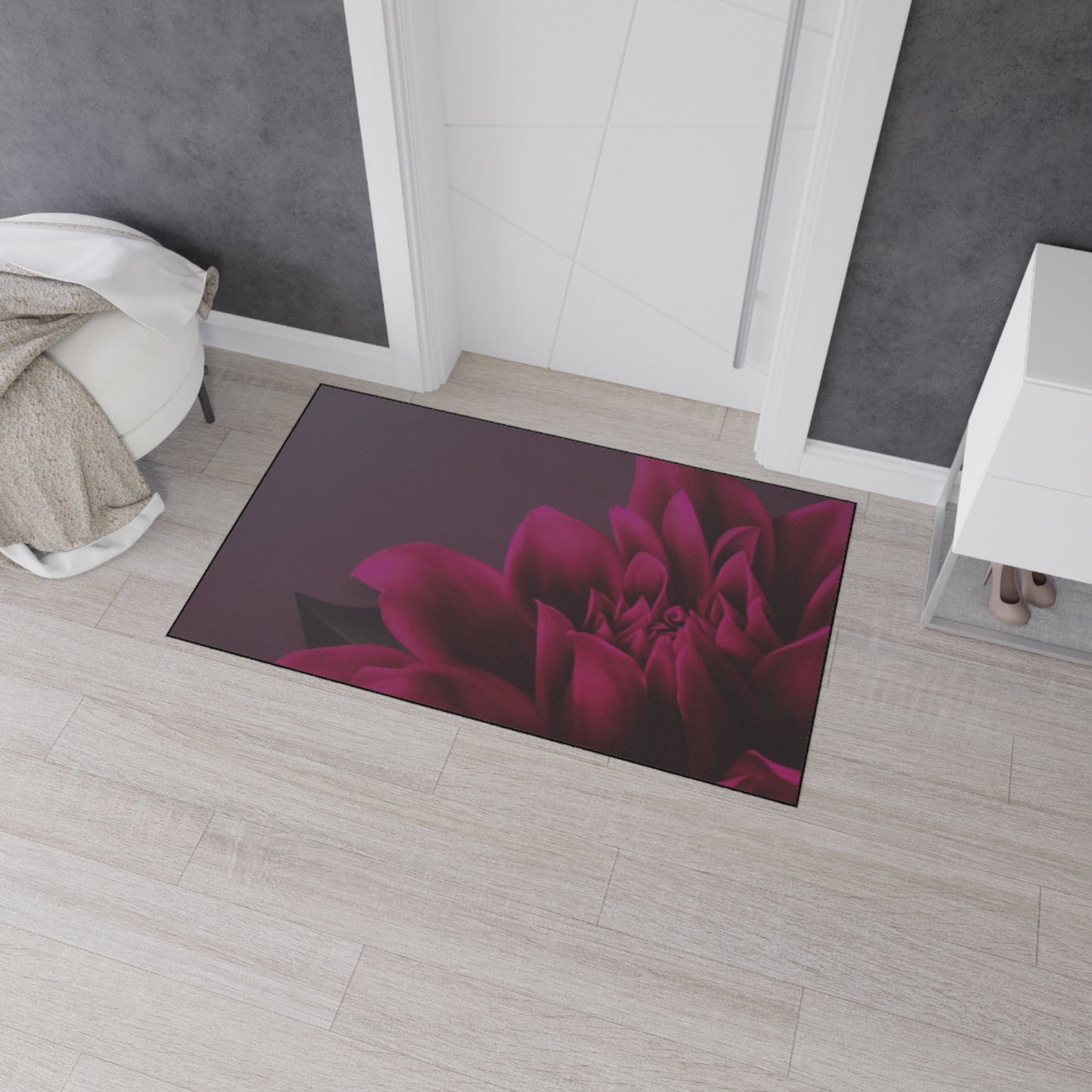 Magenta Dahlia Heavy Duty Floor Mat