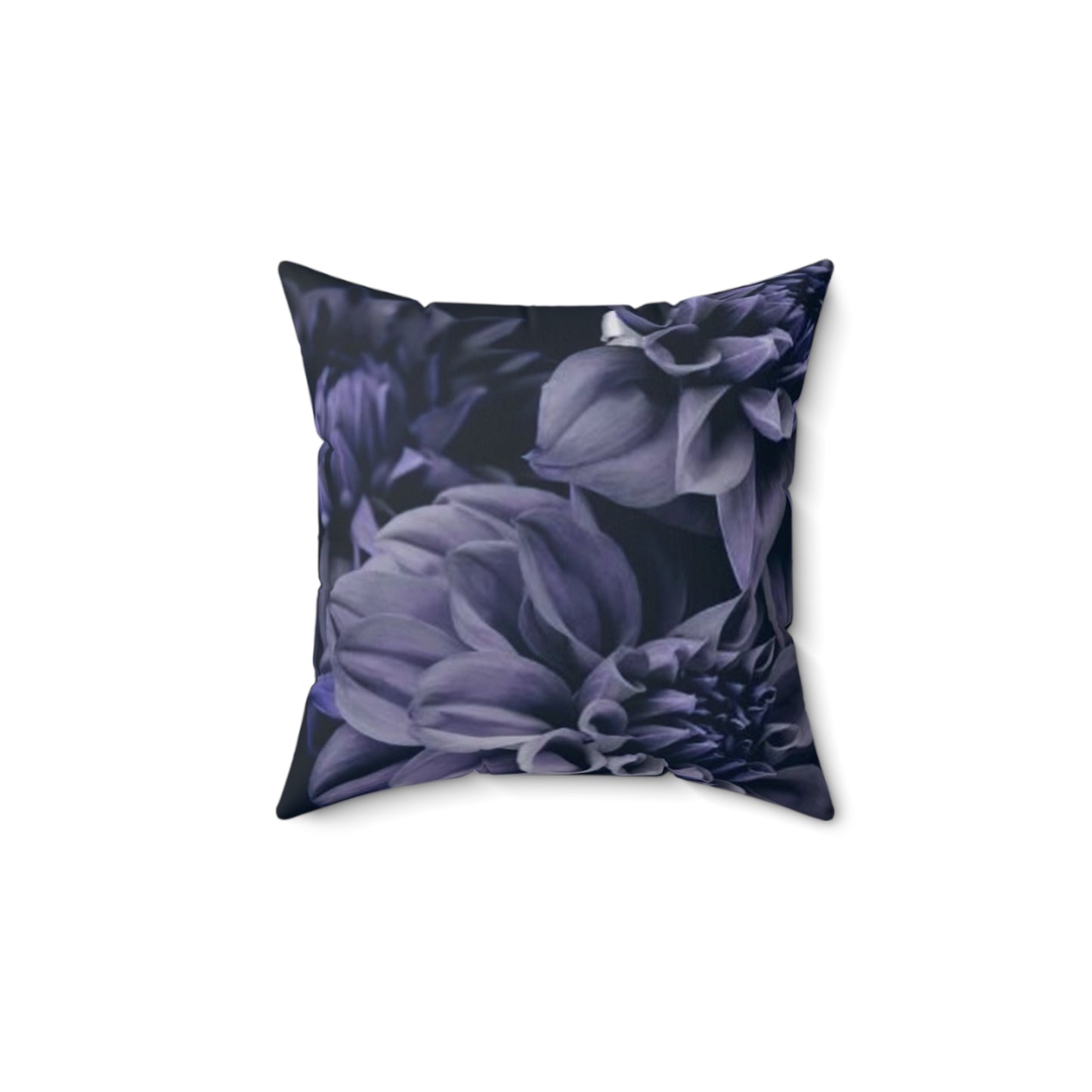 Blue Dahlia Square Pillow