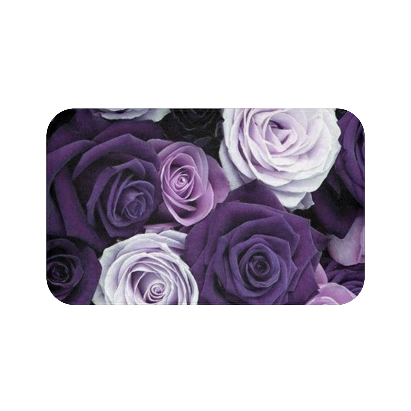 Purple Roses Bath Mat