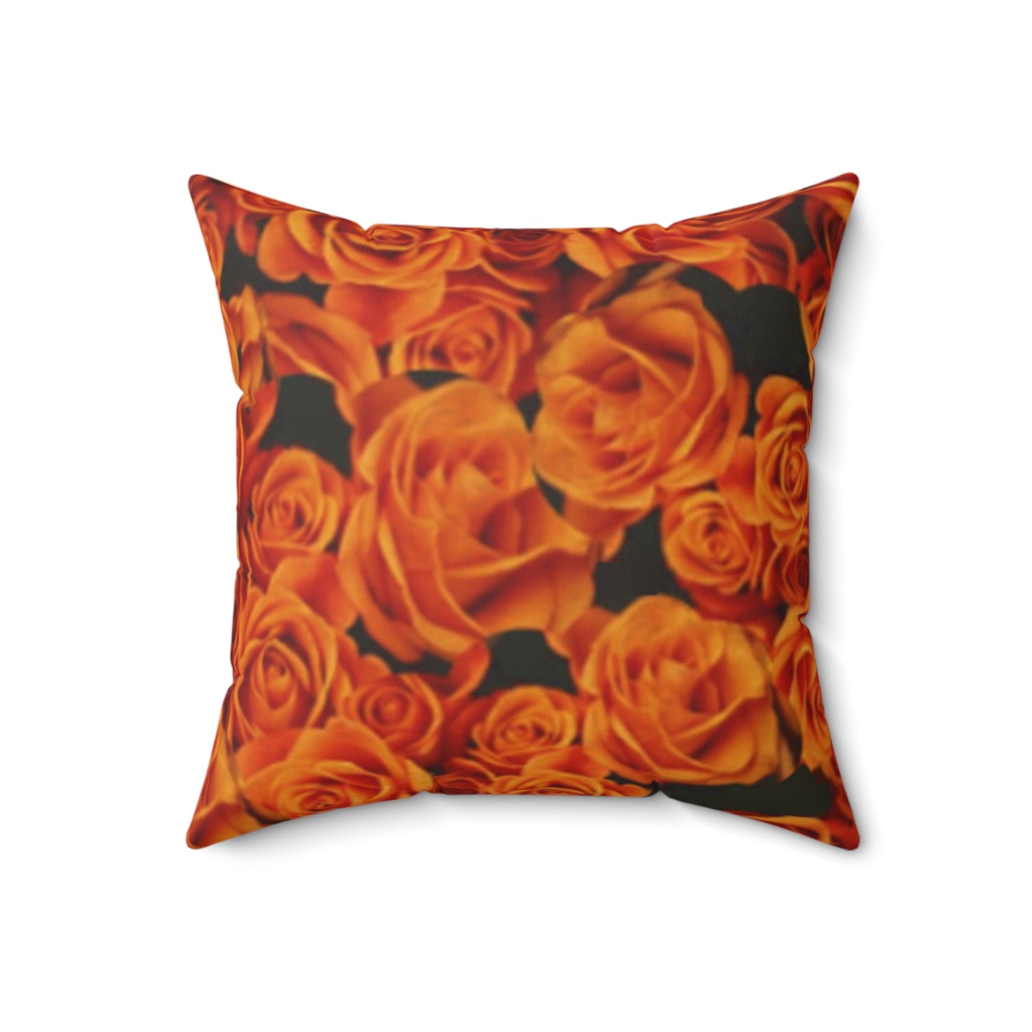 Orange Roses Square Pillow