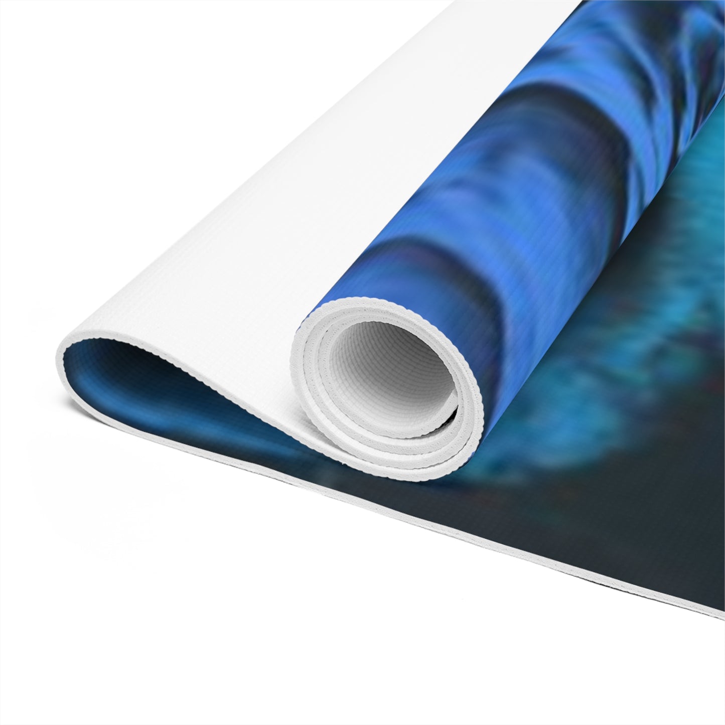 Blue Roses Exercise Mat