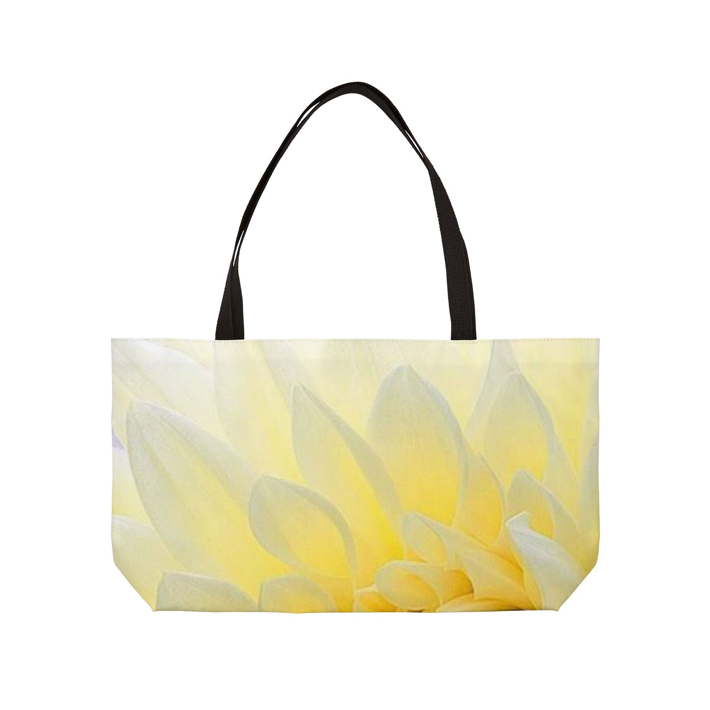 Yellow Dahlia Rectangle Tote Bag