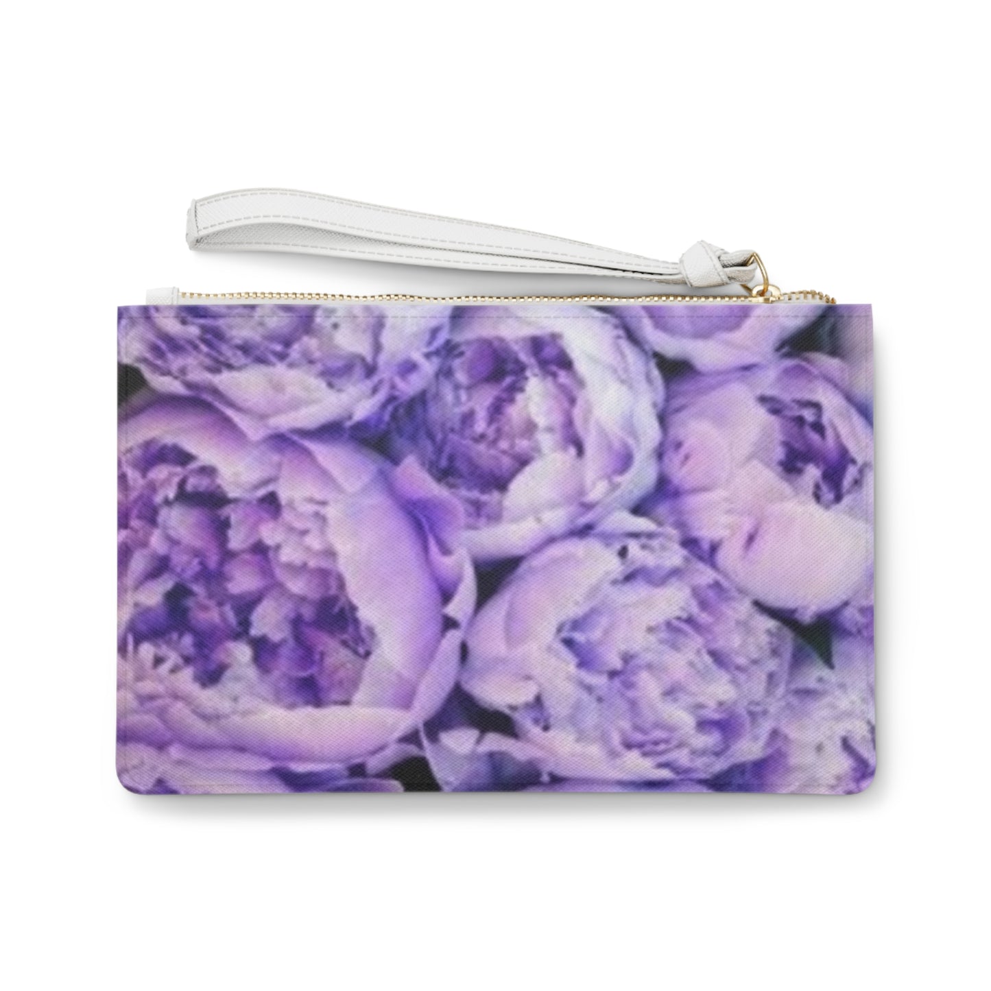 Purple Peony Clutch Bag