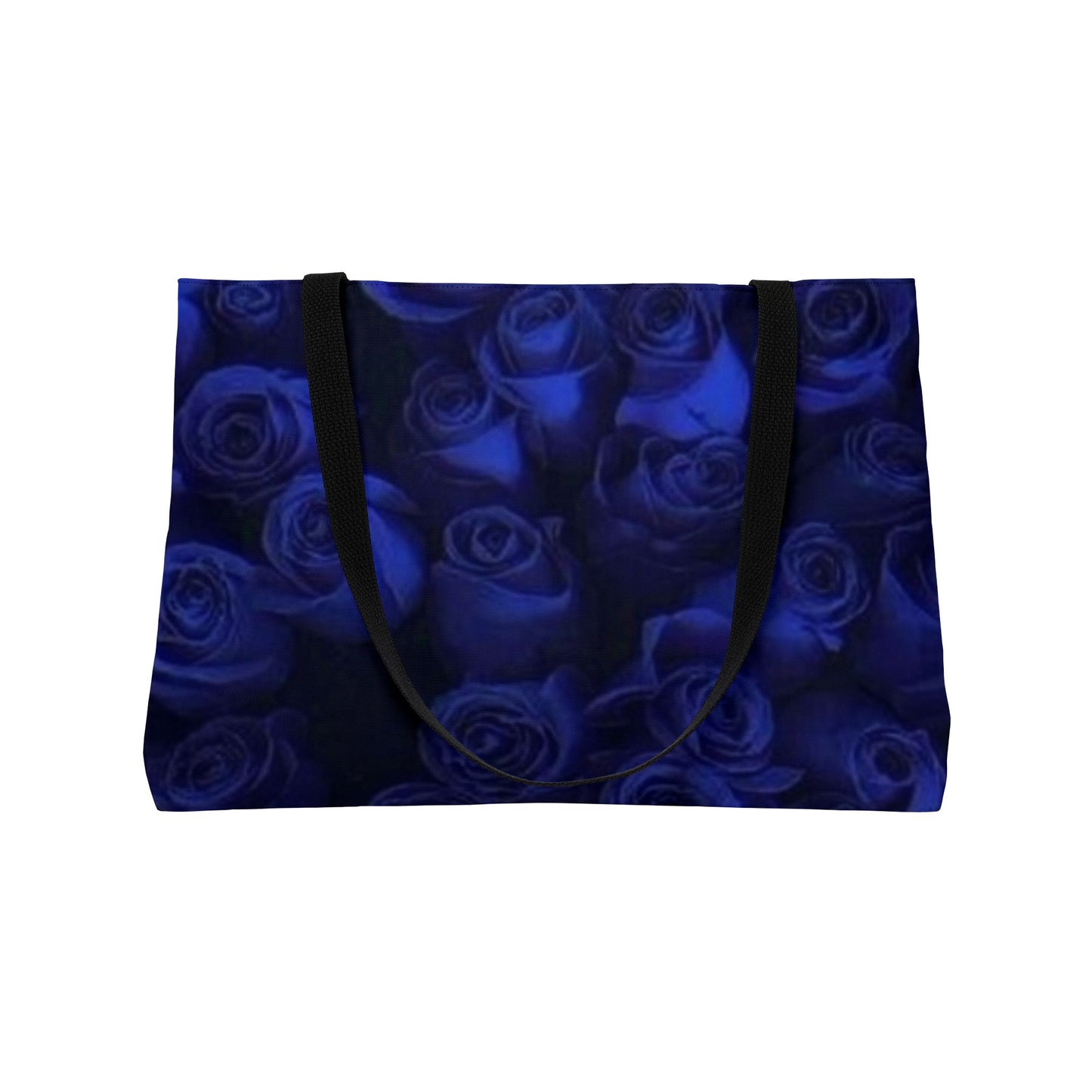 Dark Blue Roses Rectangle Tote Bag