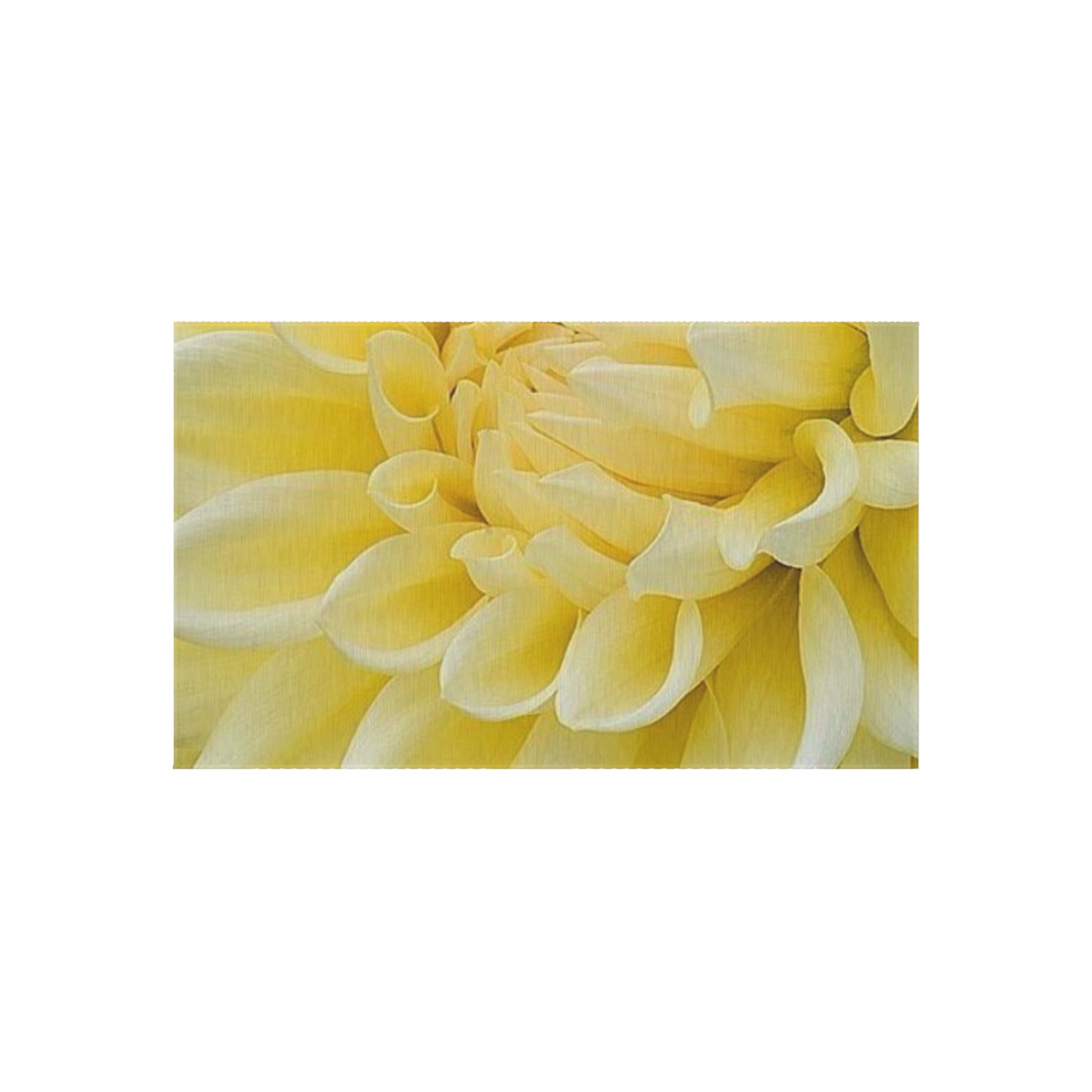 Yellow Dahlia Outdoor Rug