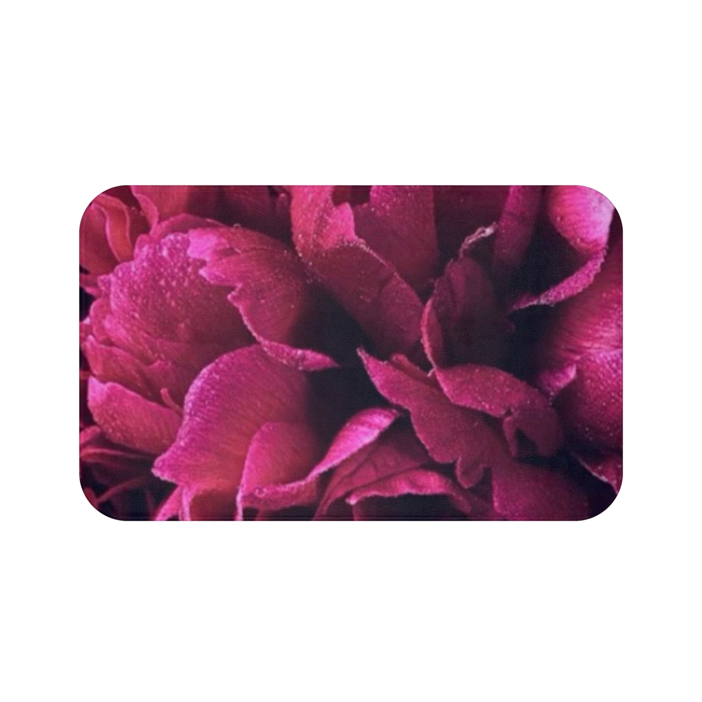 Magenta Floral Bath Mat