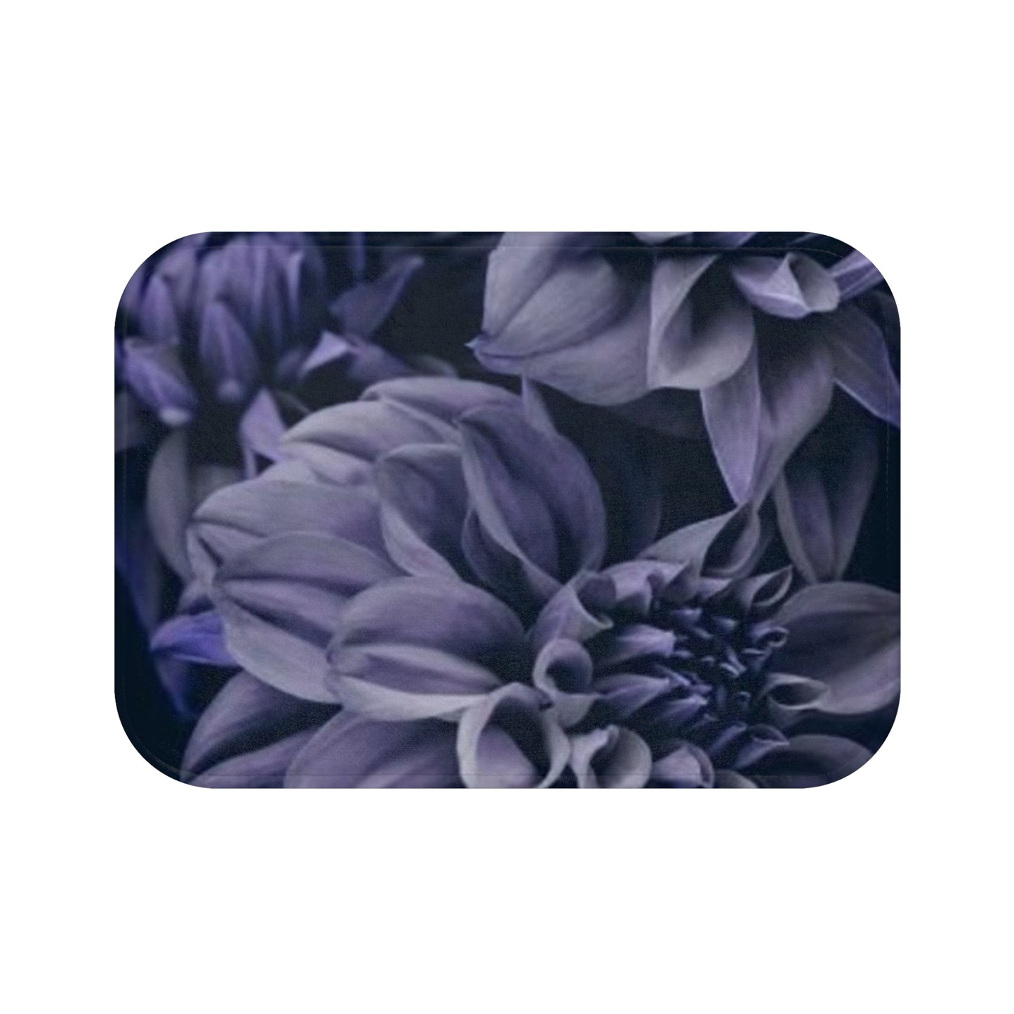 Blue Dahlia Bath Mat