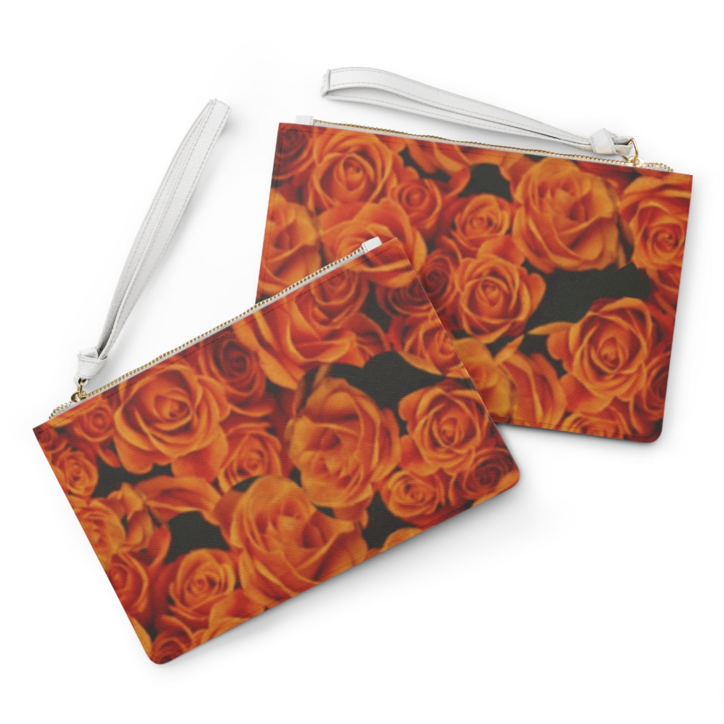 Orange Roses Clutch Bag