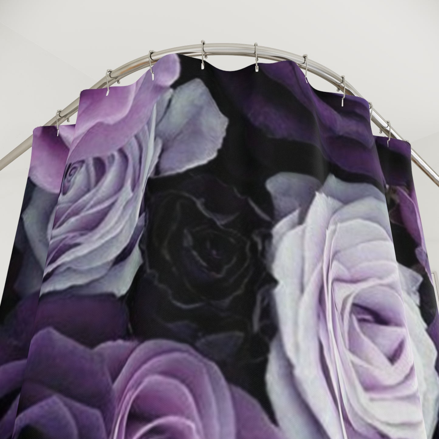 Purple Roses Shower Curtain