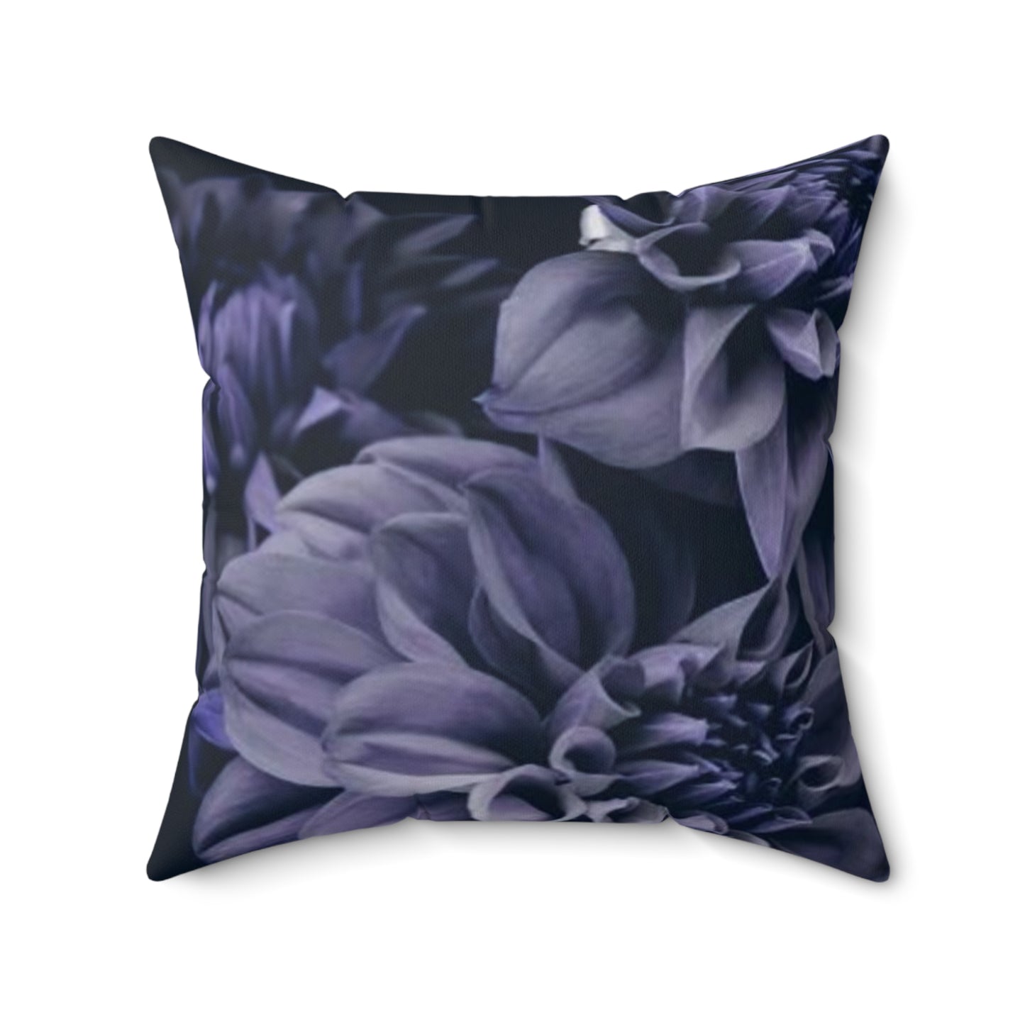 Blue Dahlia Square Pillow