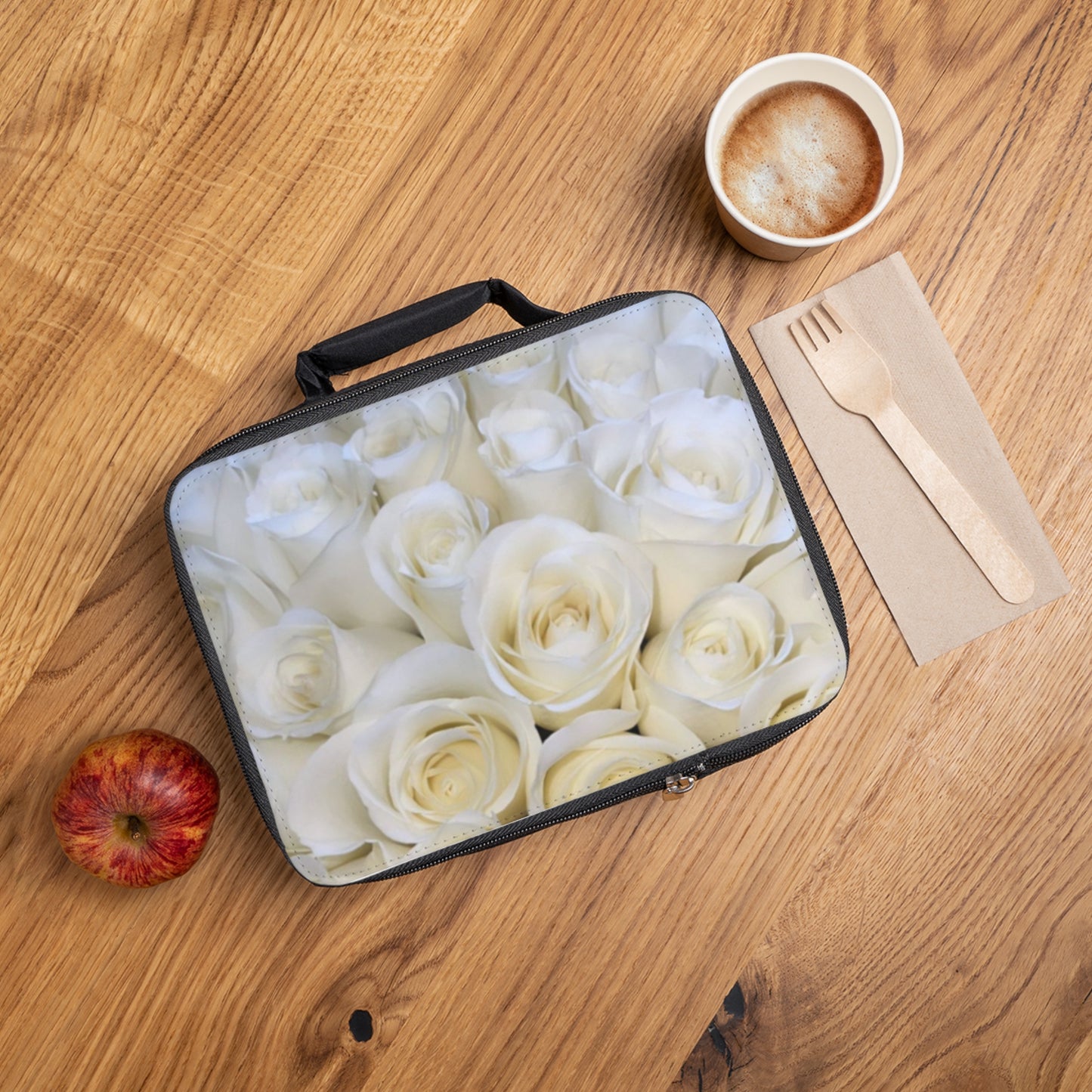 White Roses Lunch Bag