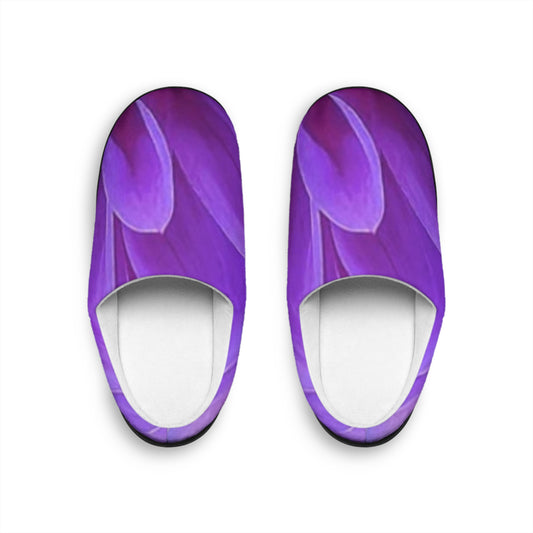 Purple Dahlia Slippers