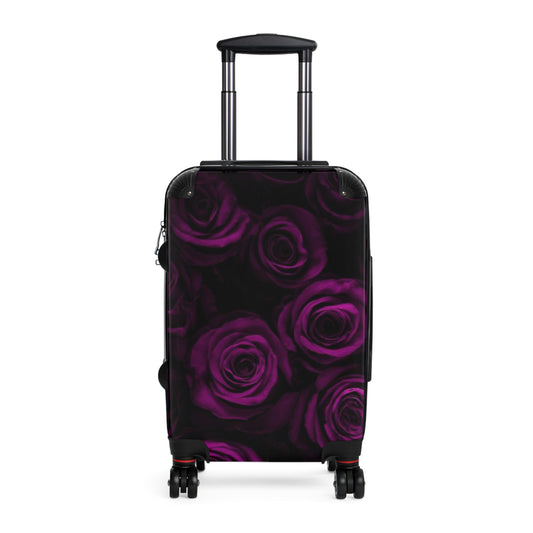 Dark Purple Roses Suitcase