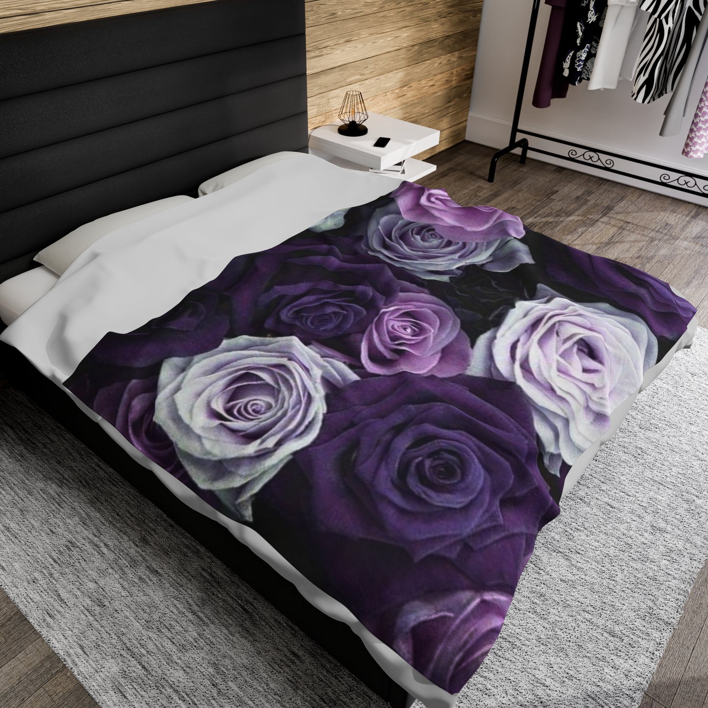 Purple Roses Blanket