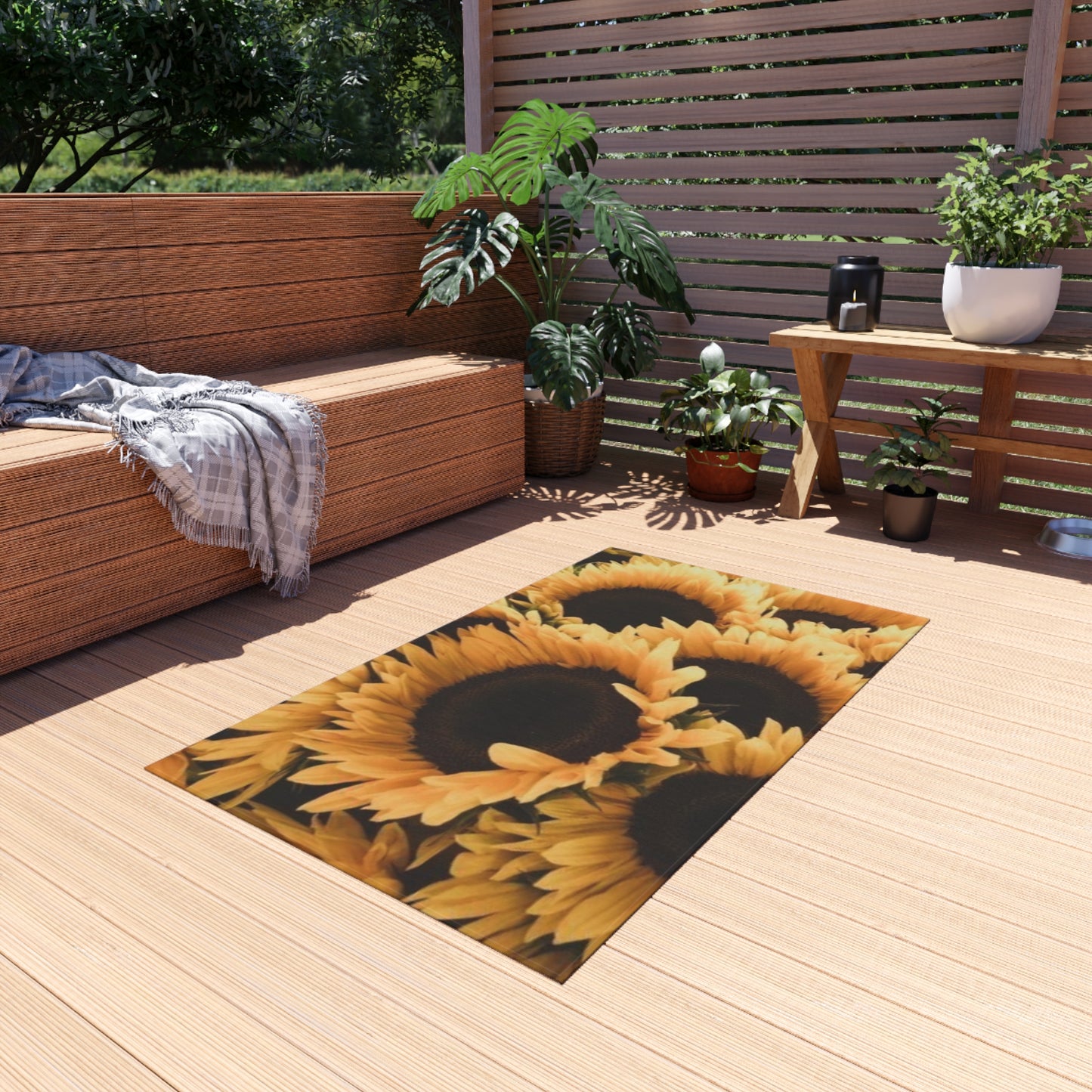 Sunflower Outdoor Rug