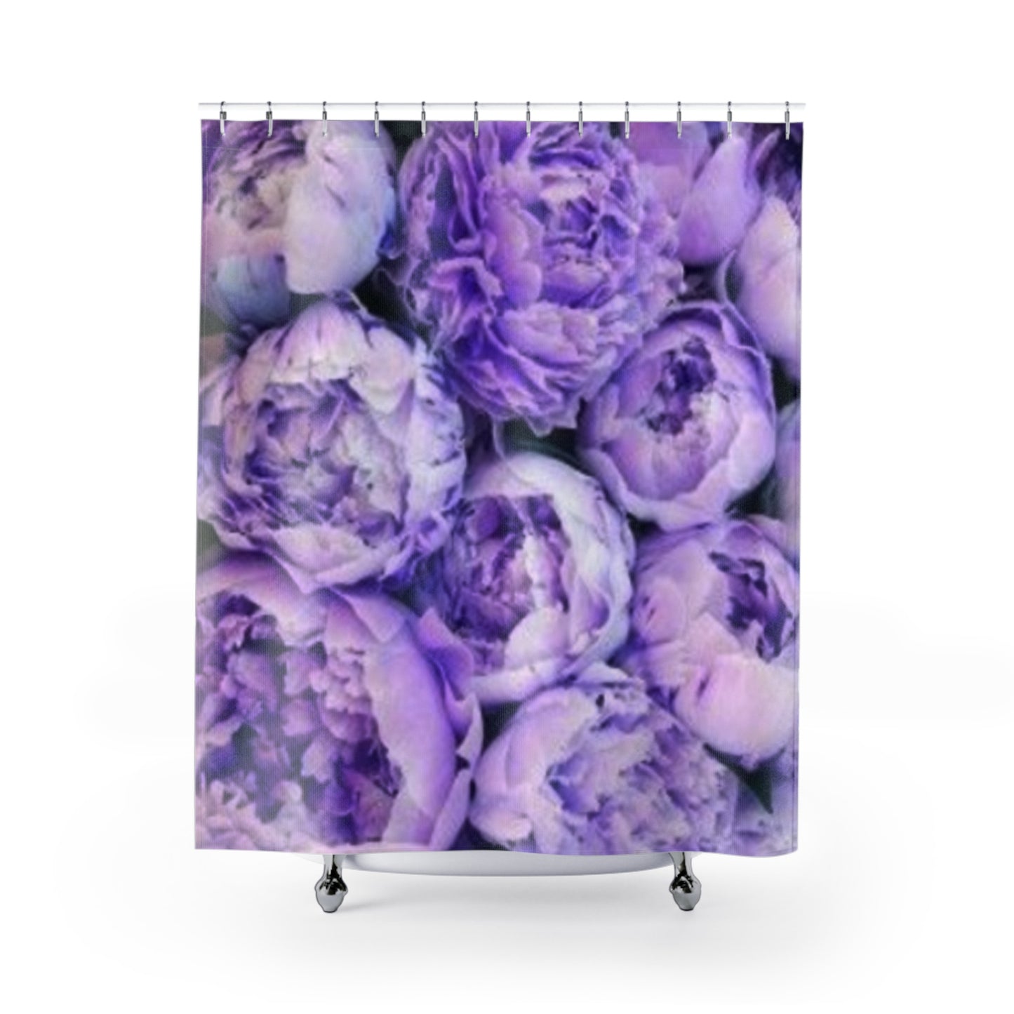 Purple Peony Shower Curtain