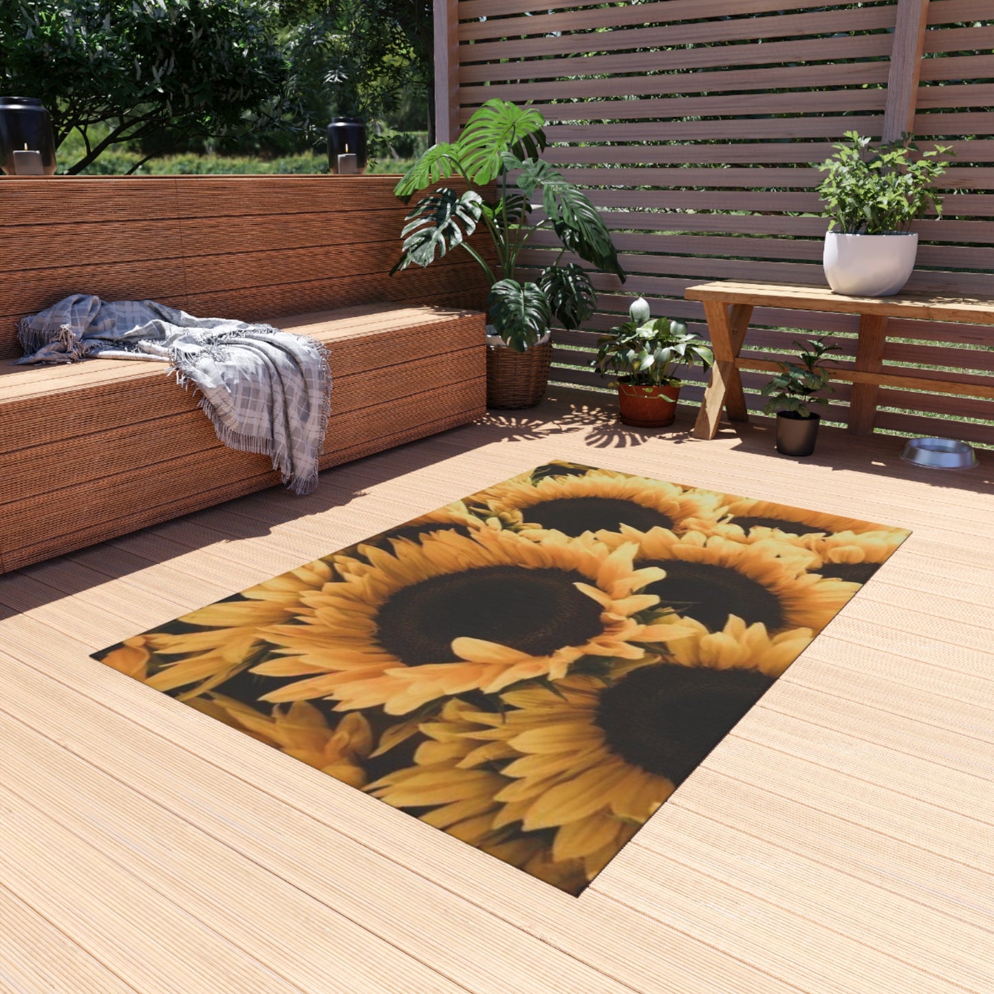 Sunflower Outdoor Rug