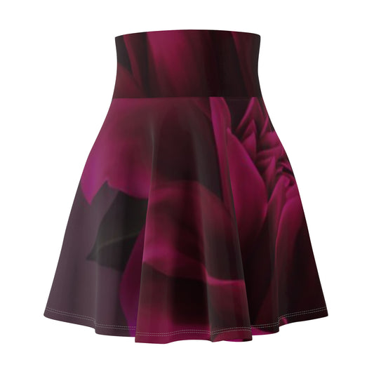 Magenta Dahlia Skater Skirt