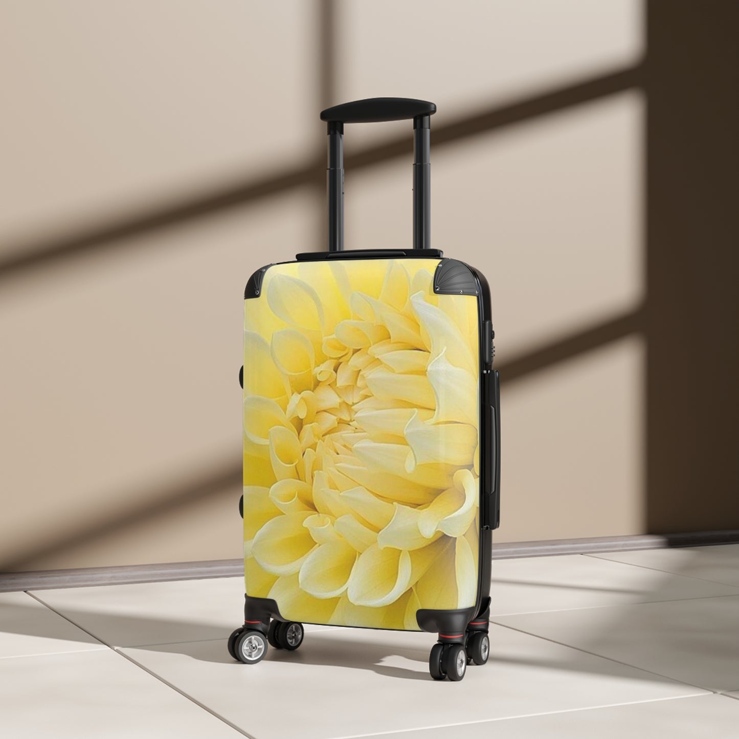 Yellow Dahlia Suitcase