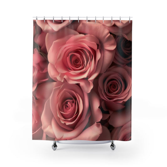 Pink Roses Shower Curtain