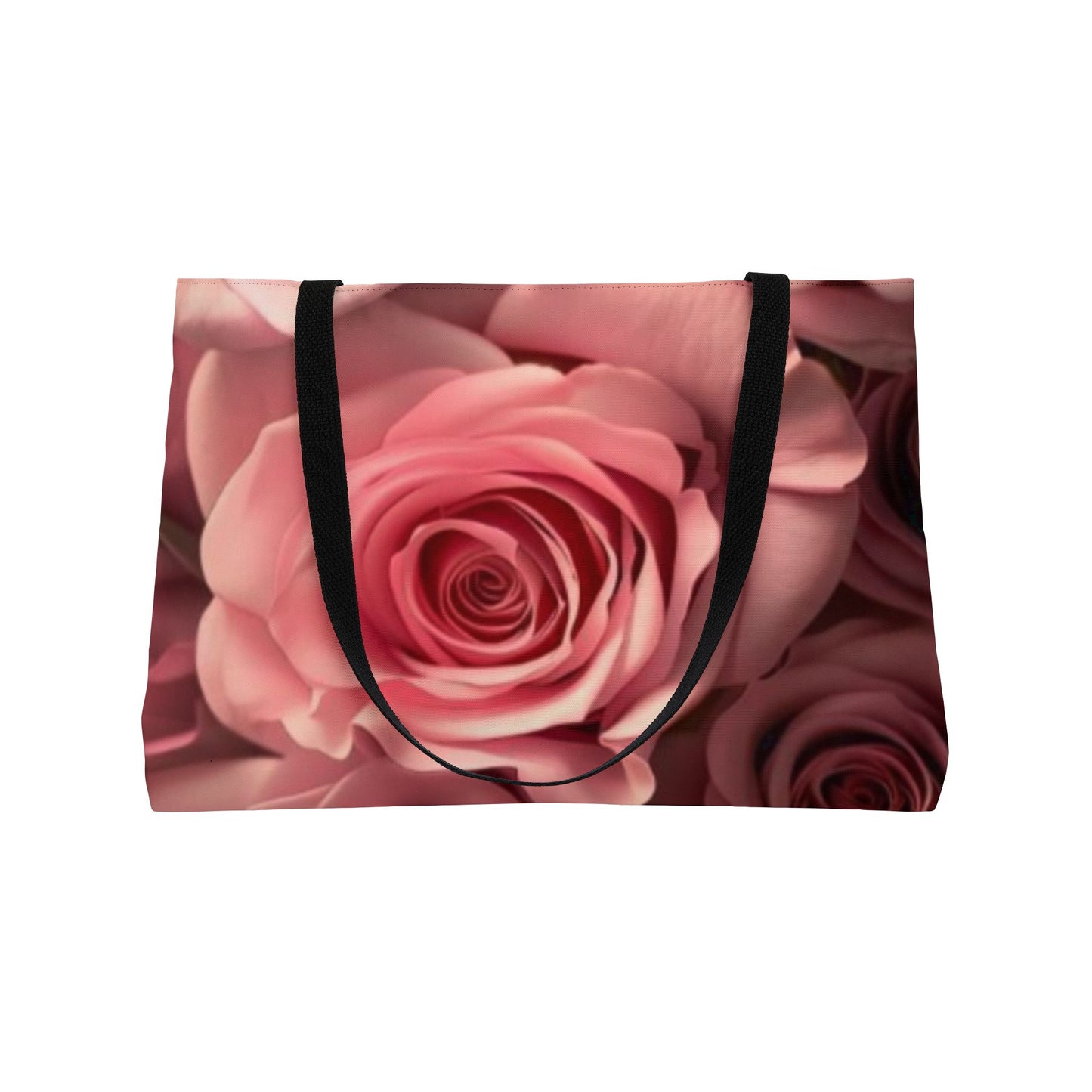 Pink Roses Rectangle Tote Bag