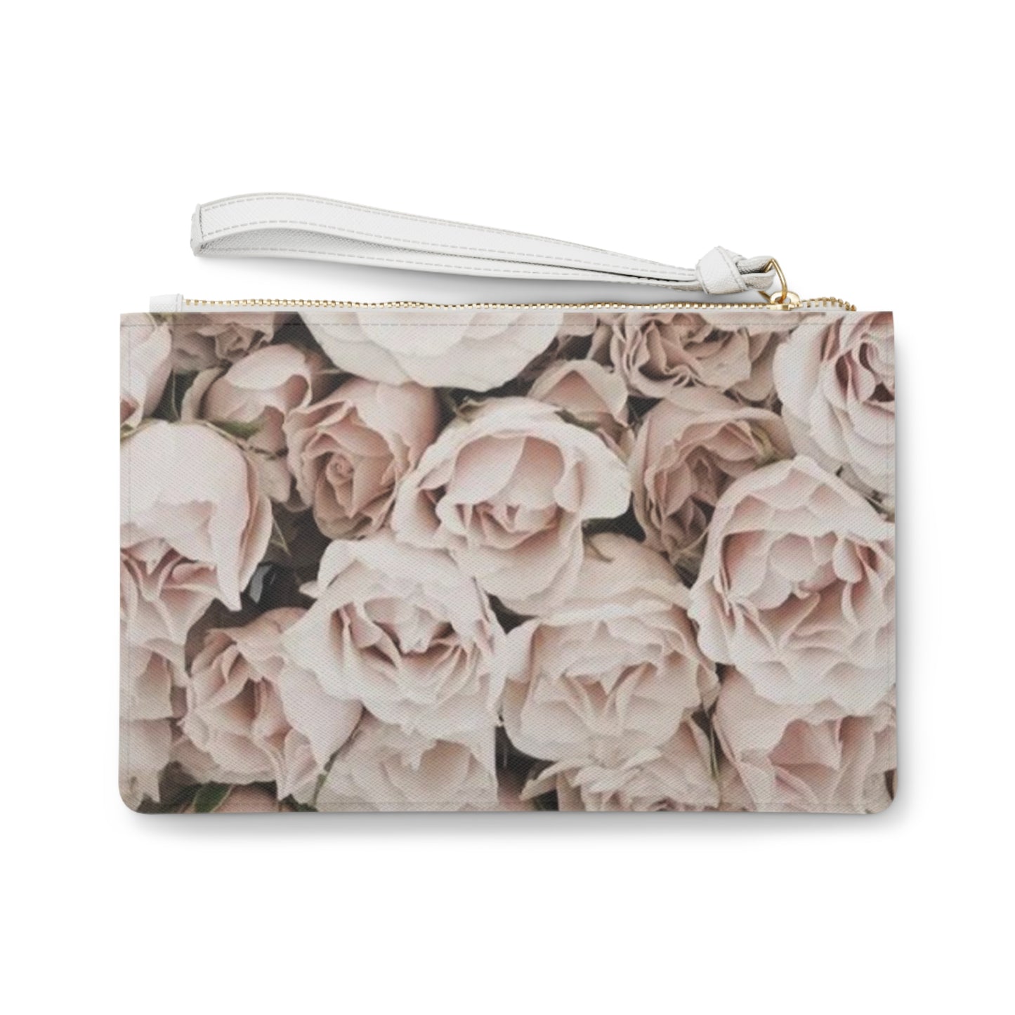 Light Pink Roses Clutch Bag