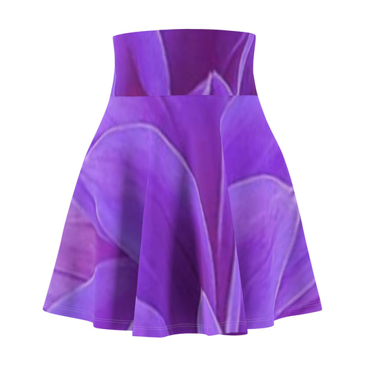 Purple Dahlia Skater Skirt