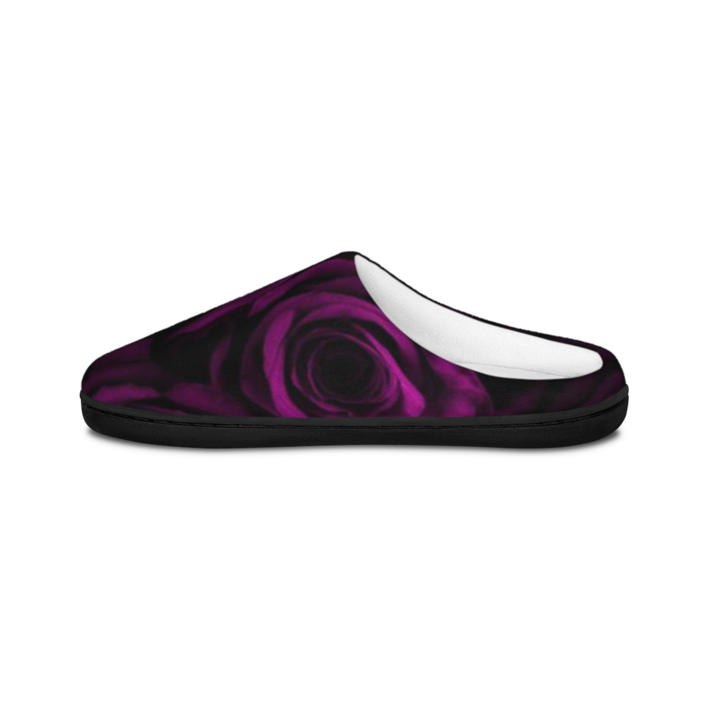 Dark Purple Roses Slippers