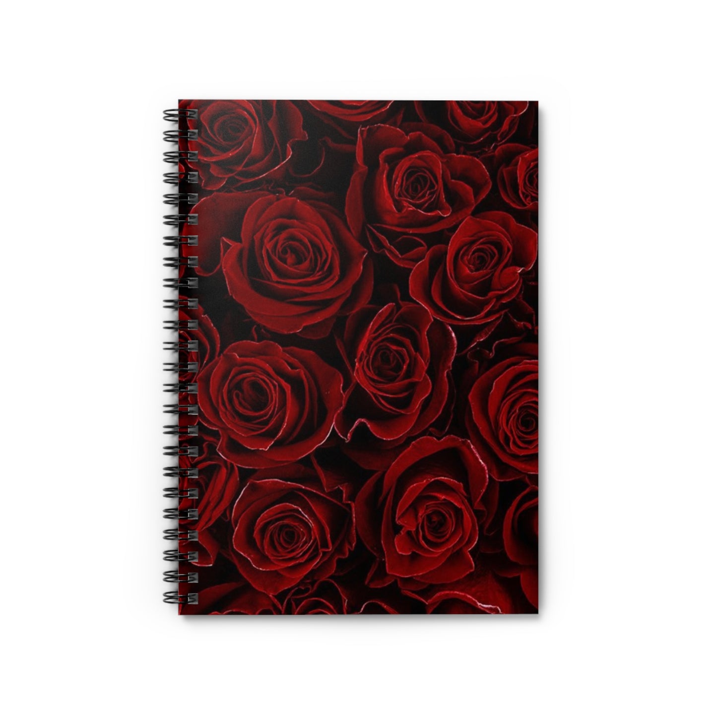 Red Roses Spiral Notebook - Ruled Line