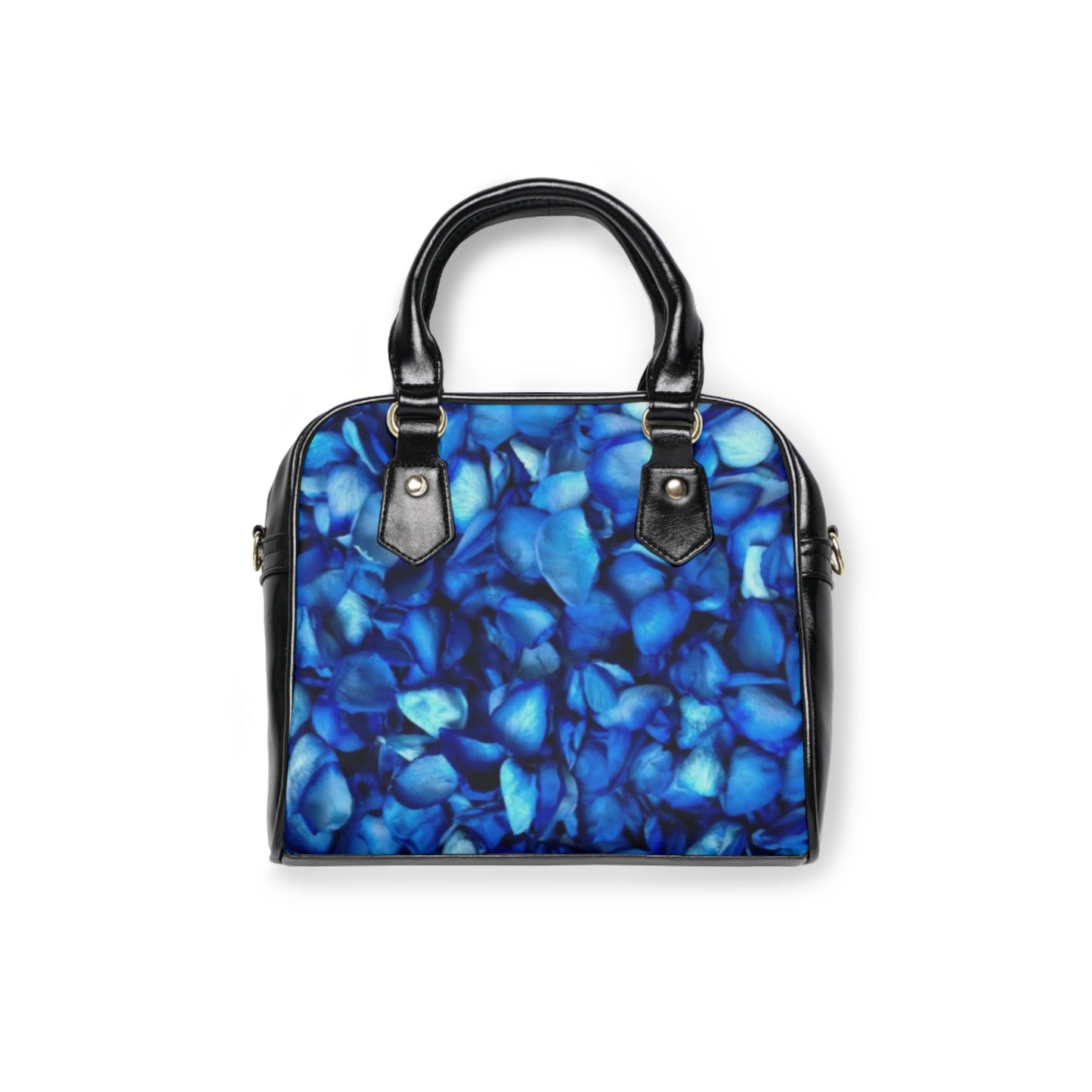 Blue Petals Shoulder Handbag