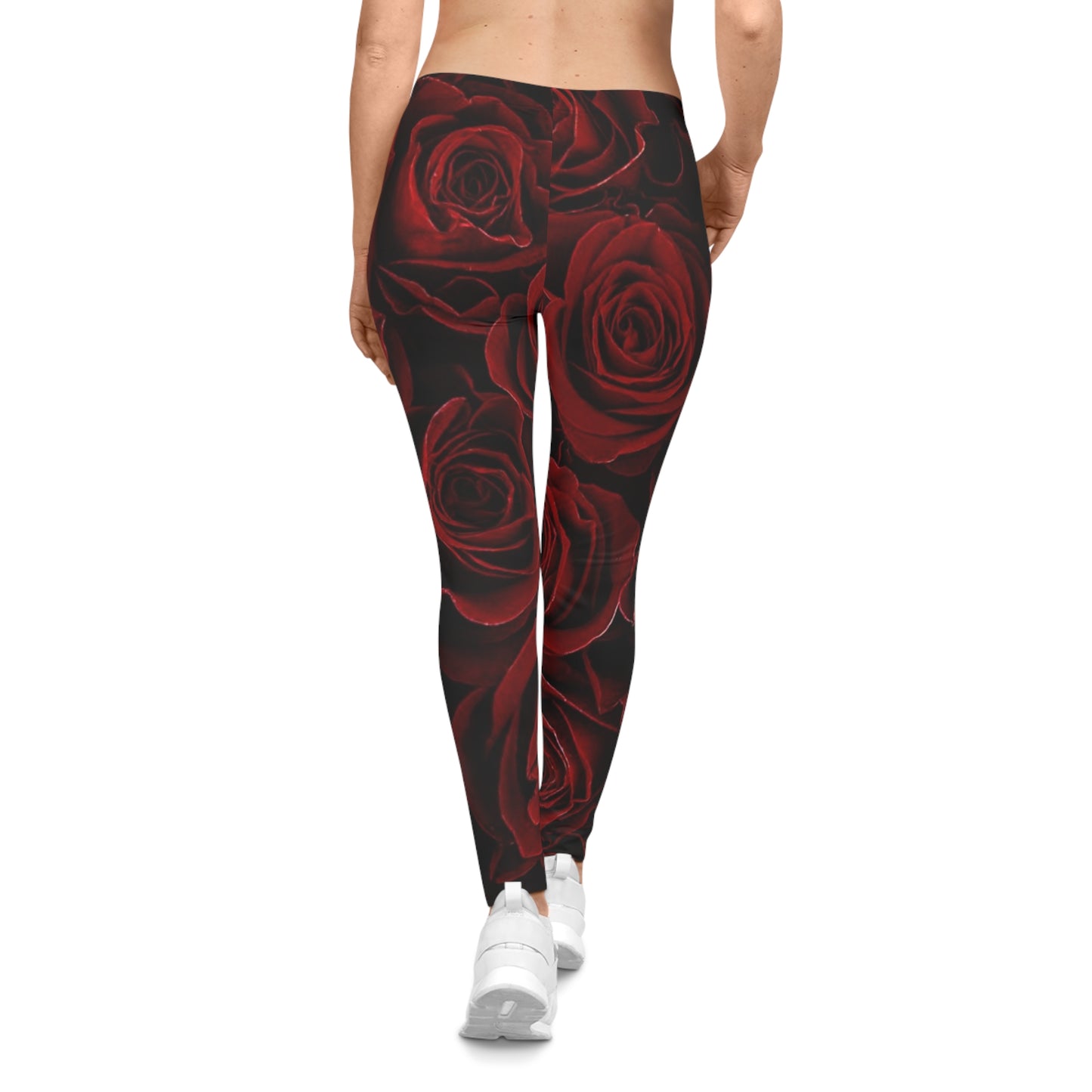 Red Roses Casual Leggings