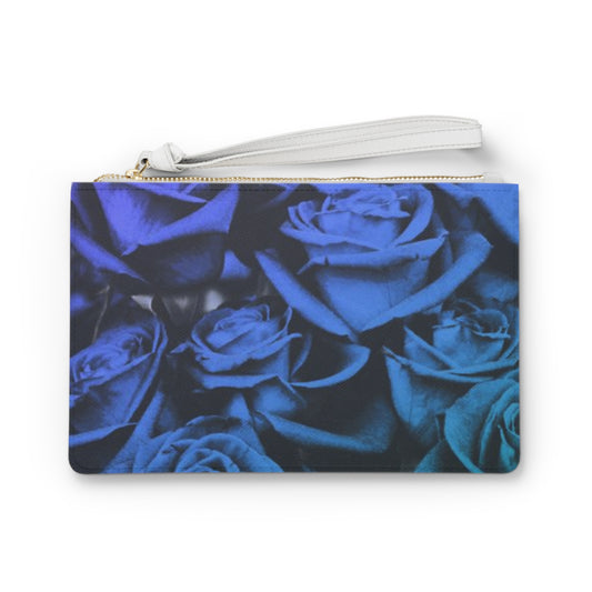 Blue Roses Clutch Bag