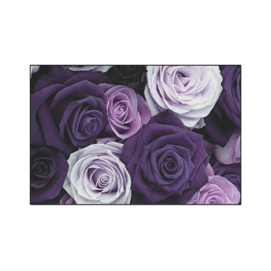 Purple Roses Heavy Duty Floor Mat