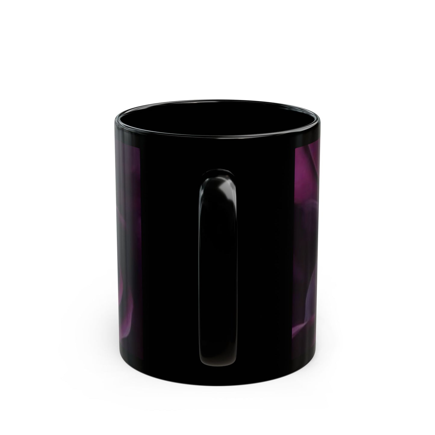 Dark Purple Floral Mug