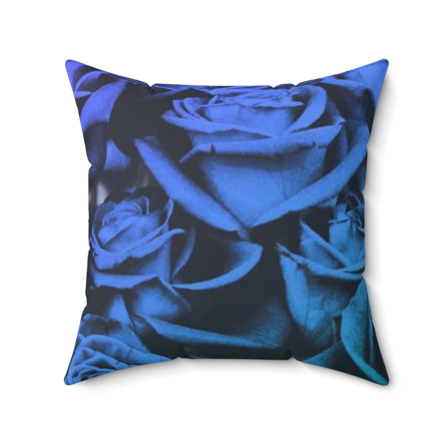 Blue Roses Square Pillow