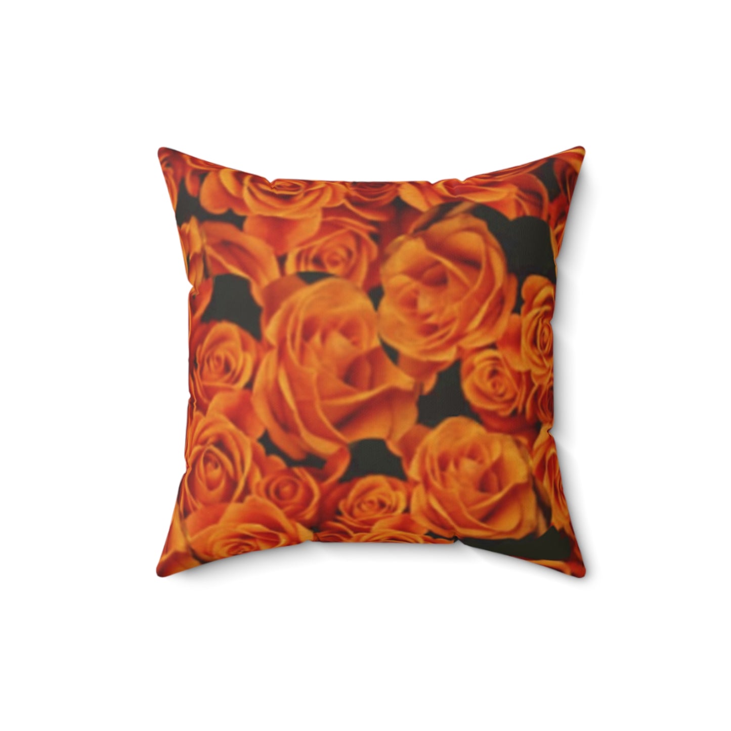 Orange Roses Square Pillow