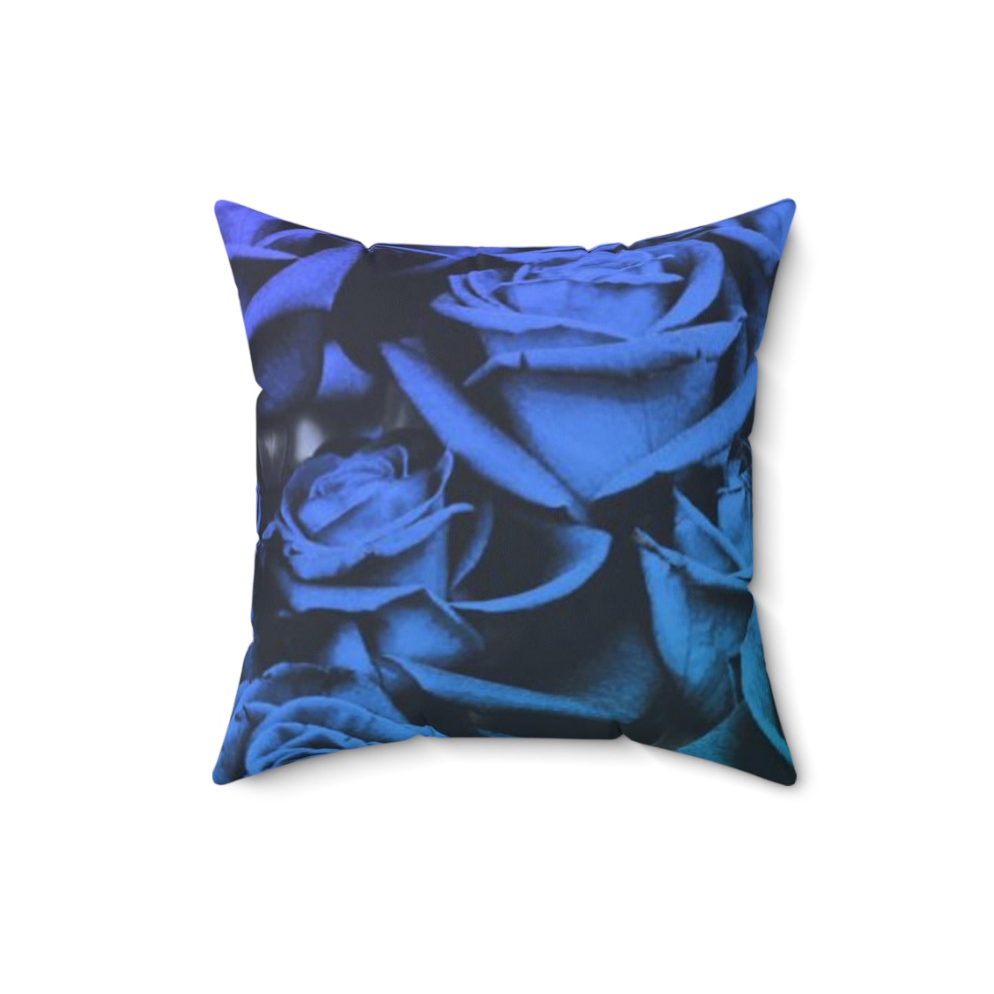 Blue Roses Square Pillow