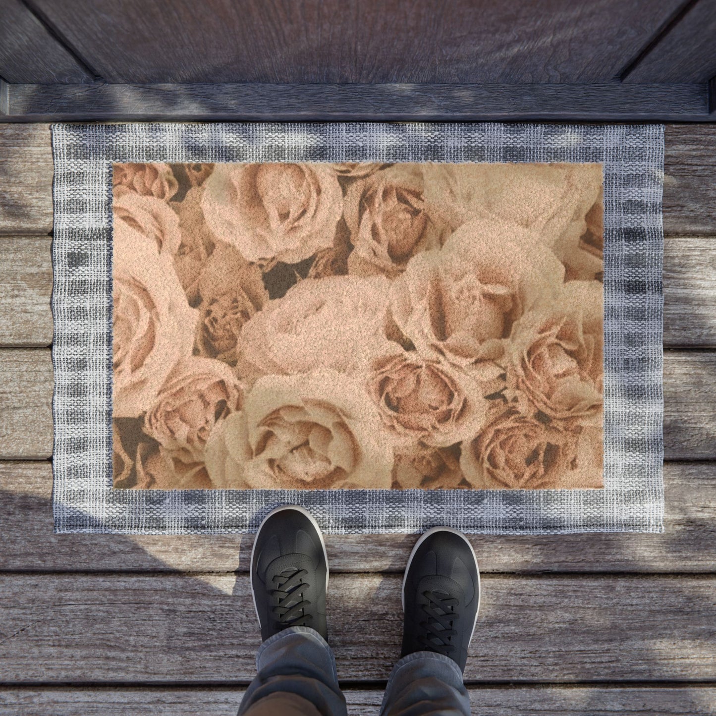 Light Pink Roses Doormat