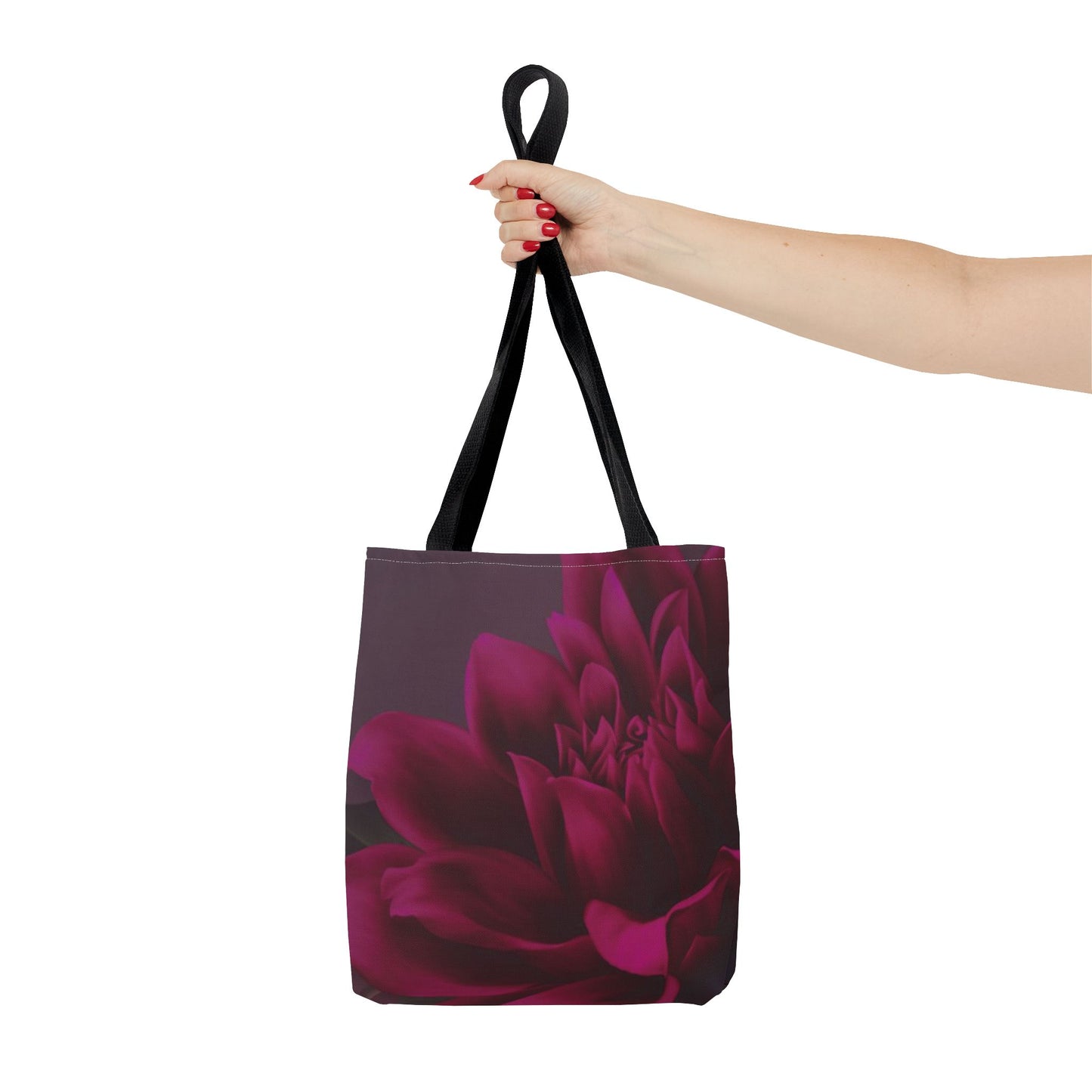 Magenta Dahlia Square Tote Bag