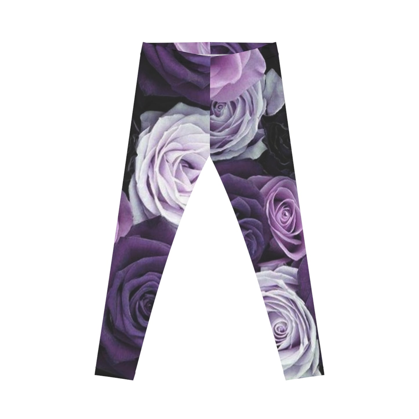 Purple Roses Casual Leggings