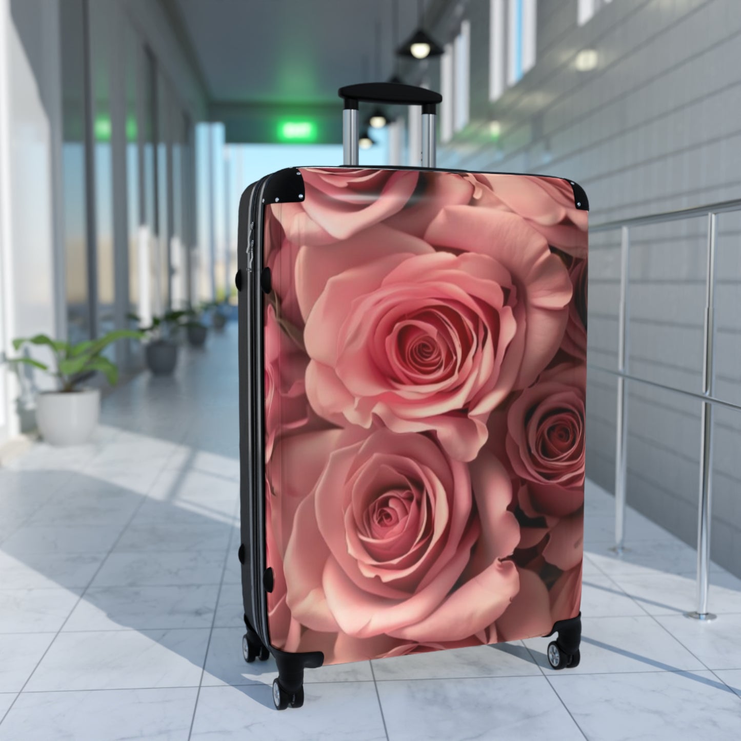 Pink Roses Suitcase