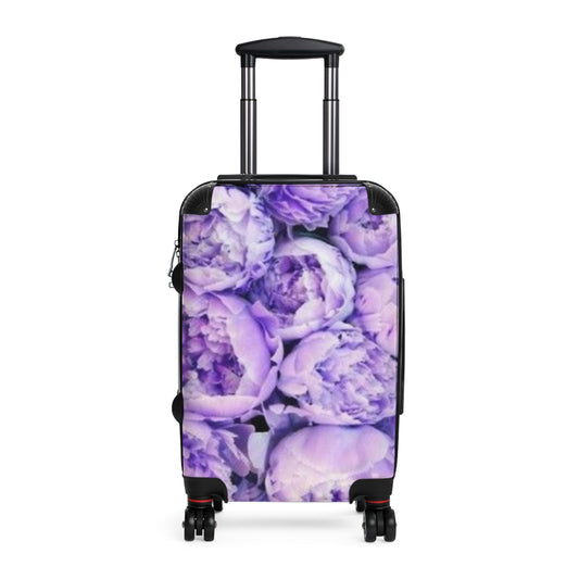 Purple Peony Suitcase