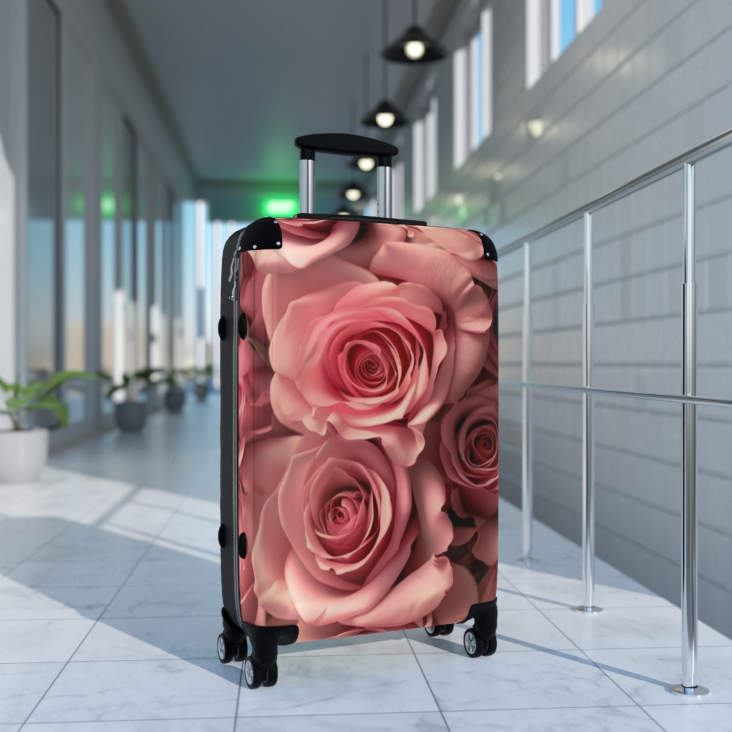 Pink Roses Suitcase