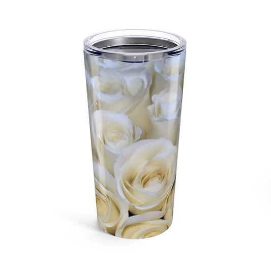 White Roses Tumbler 20oz