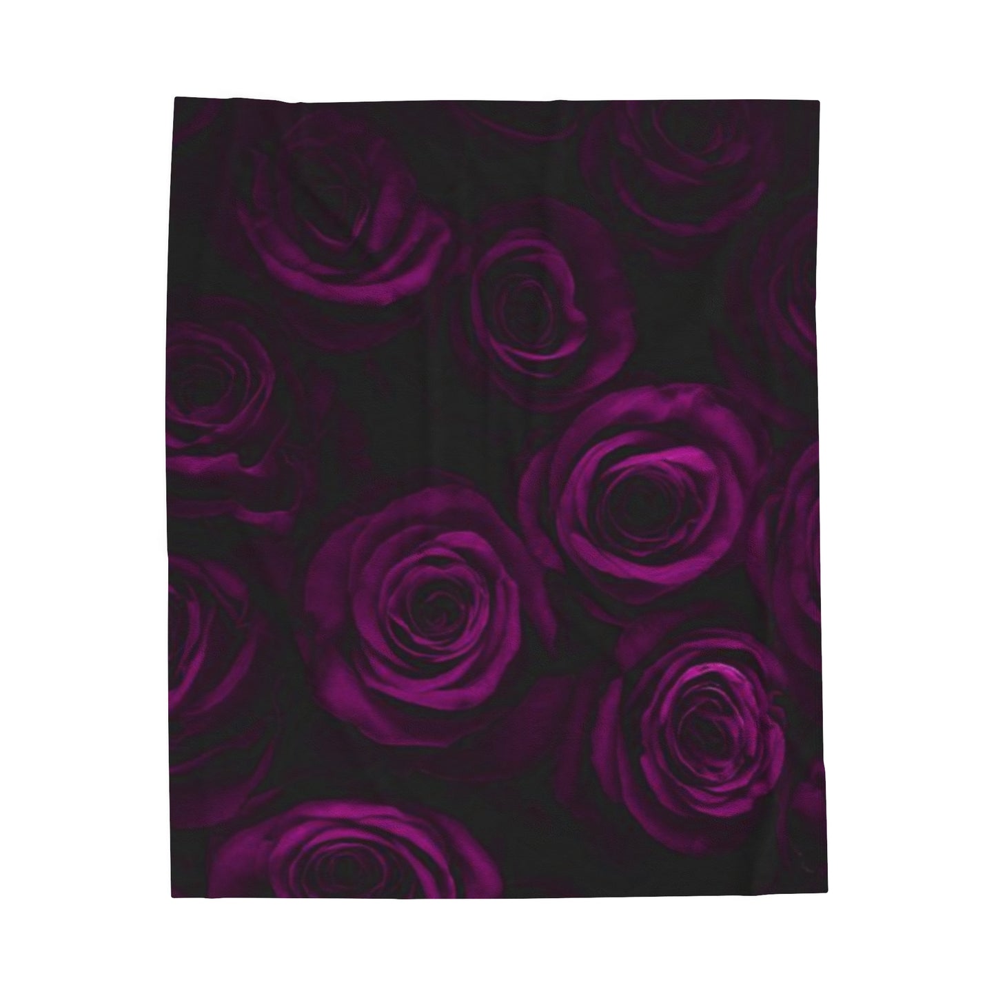 Dark Purple Roses Blanket