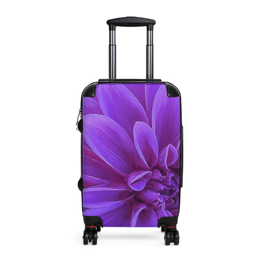 Purple Dahlia Suitcase