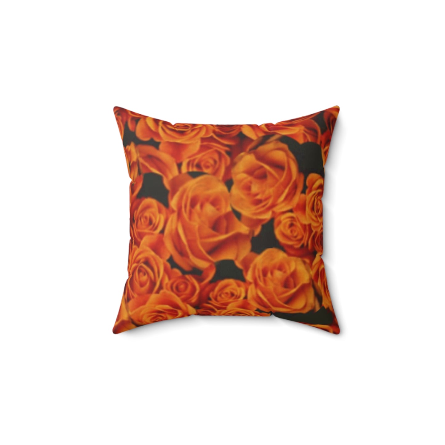 Orange Roses Square Pillow