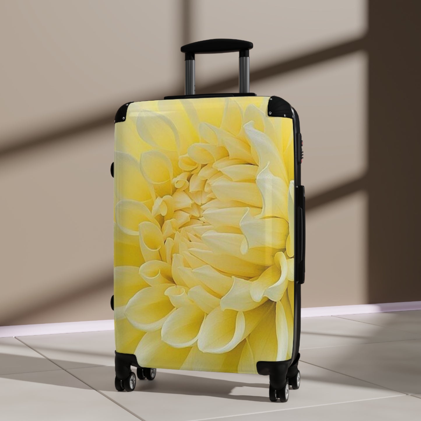 Yellow Dahlia Suitcase