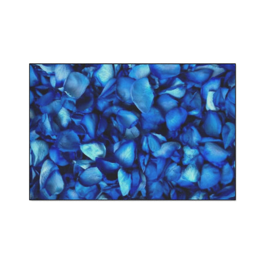 Blue Petals Heavy Duty Floor Mat